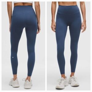Lululemon Sz14 Wunder Train High-Rise Tight 25" Color Navy
